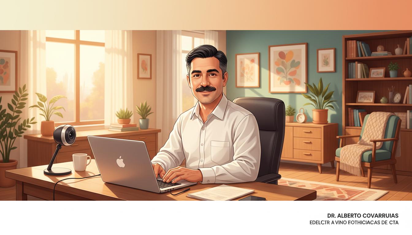 Ilustración de TDAH adulto con desorganización mental y sobrecarga cotidiana