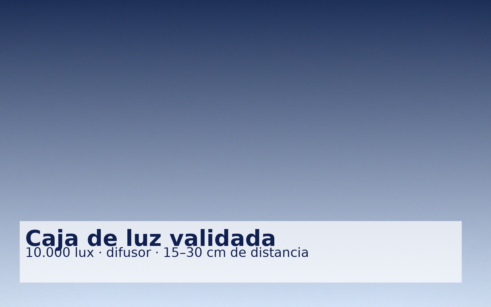 Caja de luz rectangular