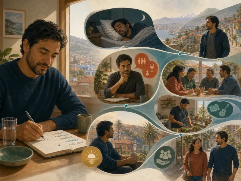 Plan gradual que integra registro, sueño, apoyo y actividades significativas