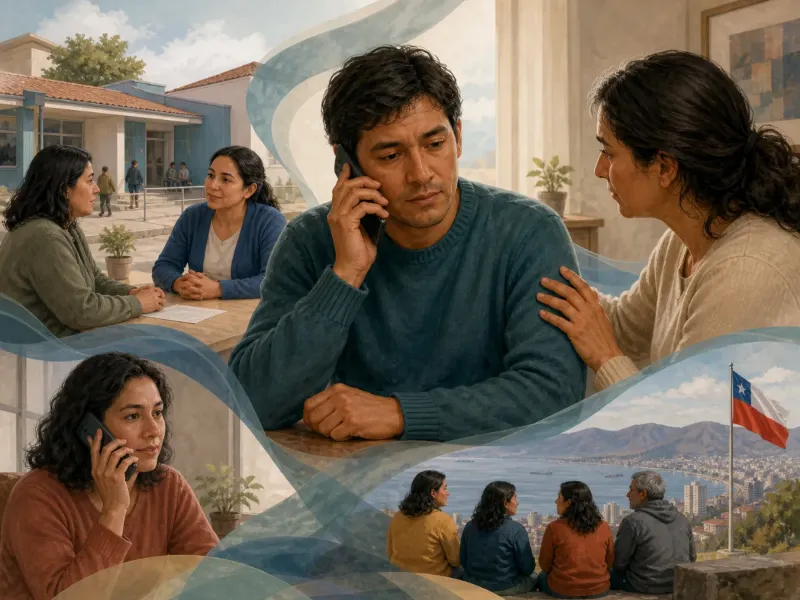 Adulto solicita orientación confidencial y conecta con apoyo familiar y comunitario en Chile