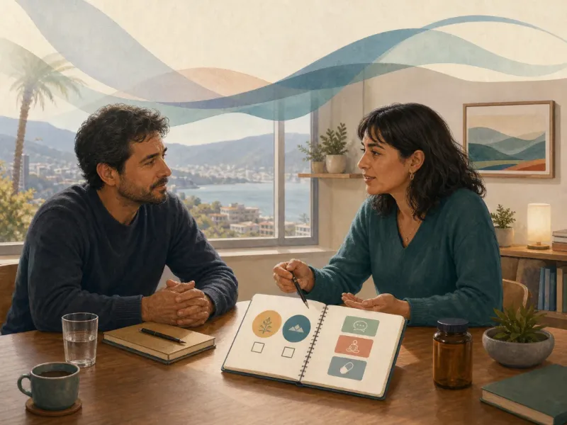 Decisión compartida sobre metas, psicoterapia y medicamentos para el alcohol