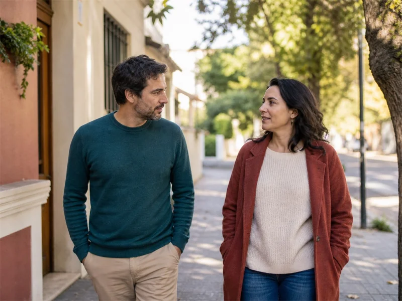 Conversación respetuosa entre una persona y su red de apoyo