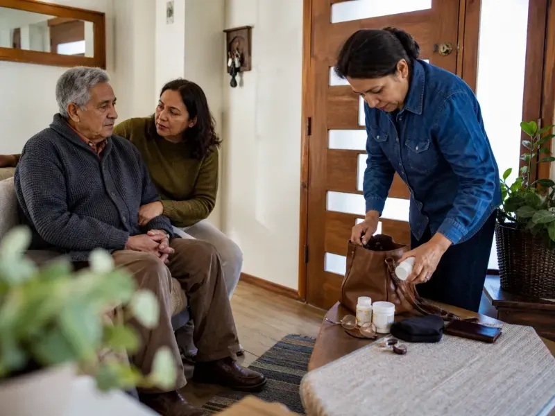 Familia prepara medicamentos, ayudas sensoriales y antecedentes para una evaluaci&oacute;n urgente