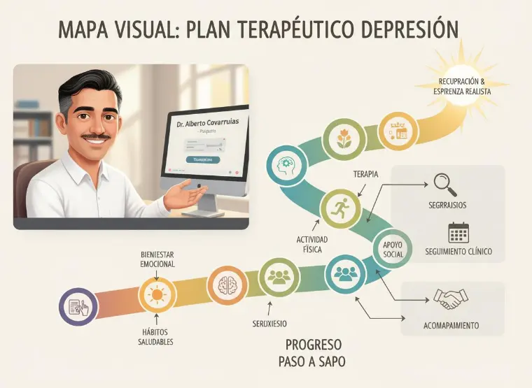Circuitos que mantienen la depresión en adultos