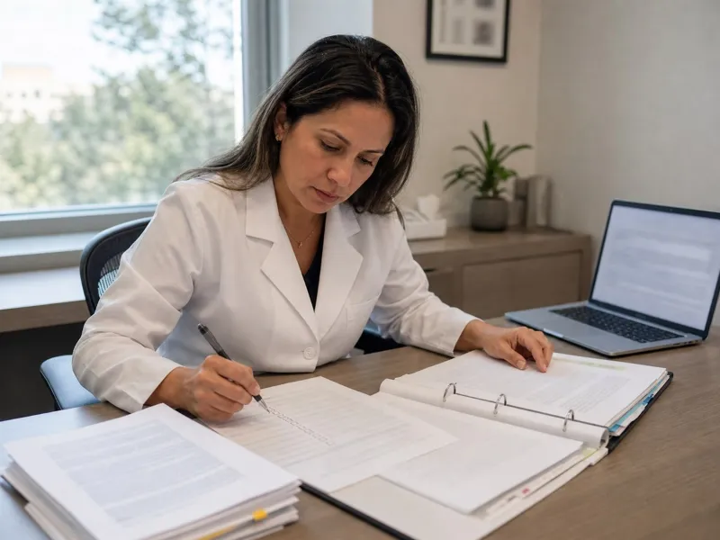 Profesional revisando evidencia clínica para responder preguntas sobre salud sexual