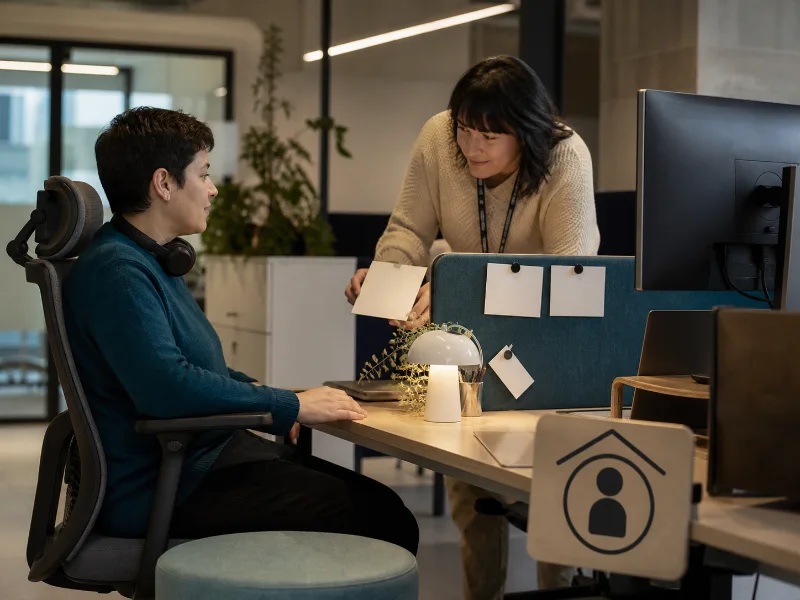 Opciones de accesibilidad y ajustes individualizados en ambientes de trabajo, estudio y vida cotidiana