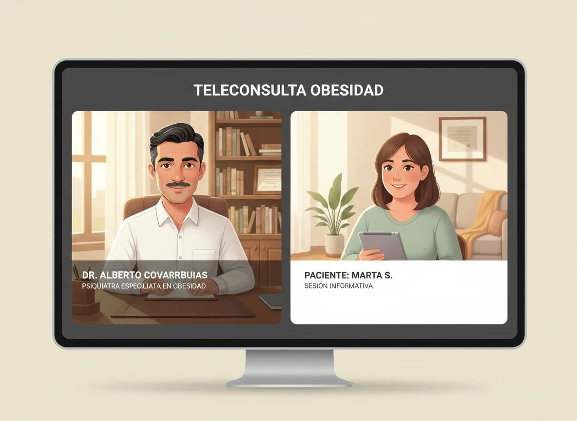Consulta psiquiátrica online para obesidad en adultos