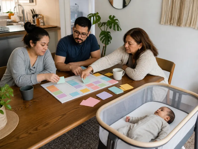 Familia organiza un plan práctico de apoyo, descanso, controles y responsabilidades