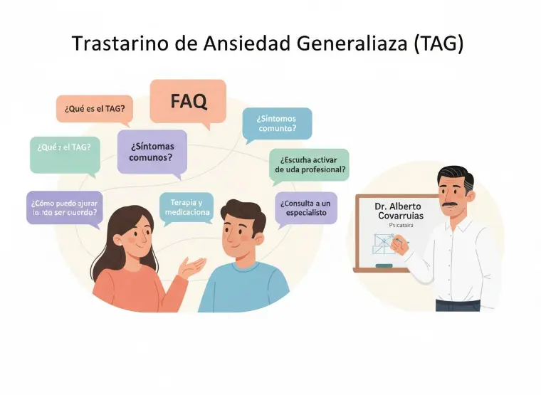 Preguntas frecuentes sobre ansiedad generalizada en adultos